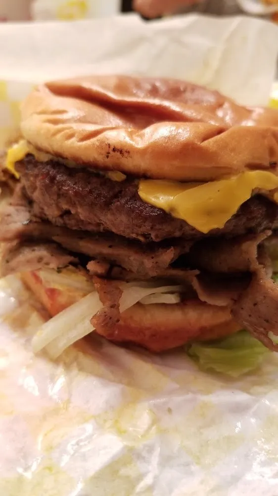 Double Gyro Cheeseburger